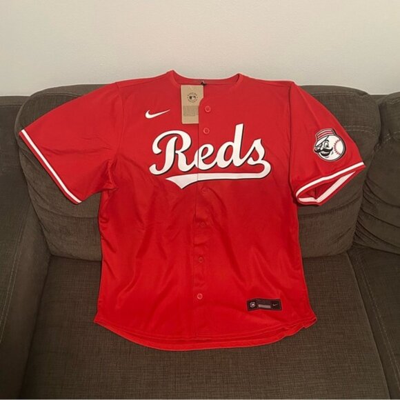 Nike Authentic Cincinnati Reds Baseball MLB Red 2024 Alternate Jersey - Picture 1 of 5